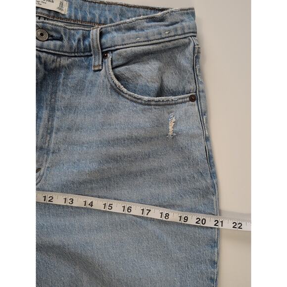 Abercrombie & Fitch Flare Jeans Womens 31/12R Light Wash High Rise Vintage Y2K - Picture 9 of 16